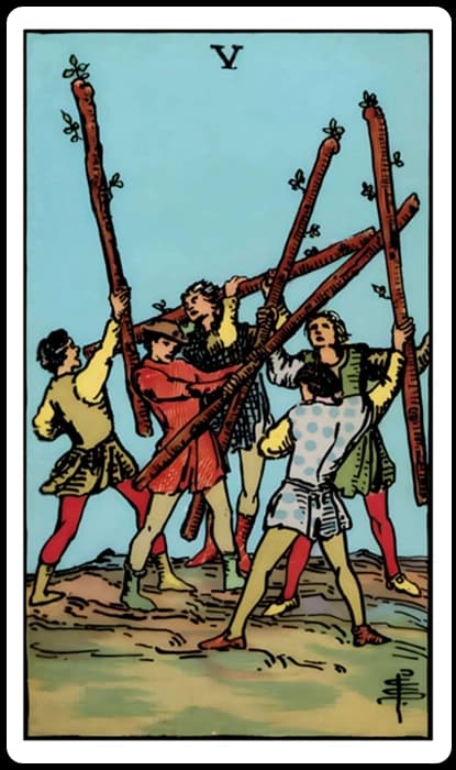 Five of Wands